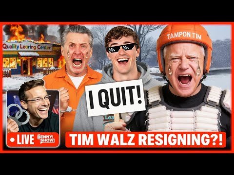 🚨Tim Walz to RESIGN from Office After Somali Scandal, Newsom in PANIC Over Our Fraud Investigation…
