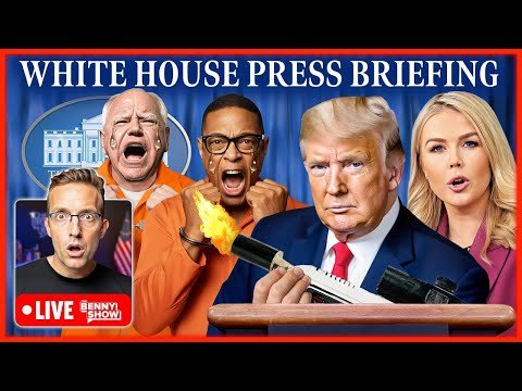 Trump SHOCKS White House Reporters: CRASHES Karoline Leavitt Press Conference LIVE Right Now 🔥