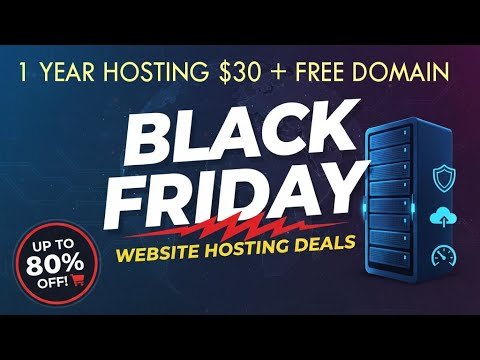 BEST Web Hosting Black Friday Deals of 2025  ~ 1 Year Hosting $30 (Massive 84% OFF)