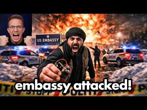 🚨U.S. Embassy in Europe Under Attack! EXPLOSION…