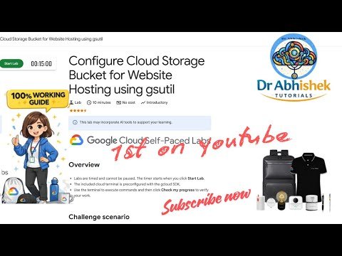 Configure Cloud Storage Bucket for Website Hosting using gsutil | Google Arcade #qwiklabsarcade2026