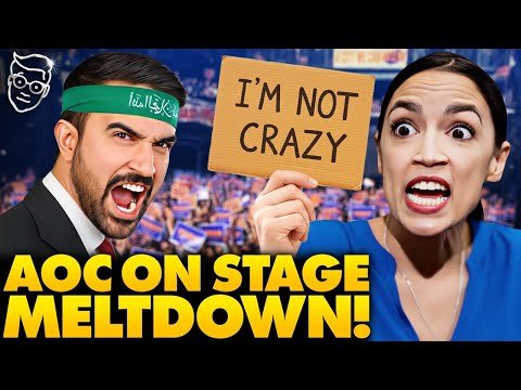 AOC Has Psychotic Public MELTDOWN On-Stage At Commie Rally | Internet, Trump ROASTS Her: Run in 2028