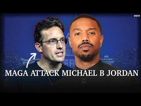 MAGA Stooge Benny Johnson Almost BURSTS INTO TEARS After Michael B Jordan Wins Oscar For Best Actor