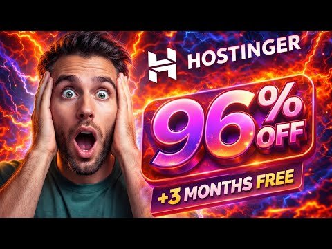 Hostinger Coupon Code 2026 🔥 Get 96% OFF + Free Domain | coupon code hostinger