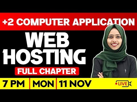 Plus Two Computer Application | Web Hosting  | Full Chapter | Exam Winner