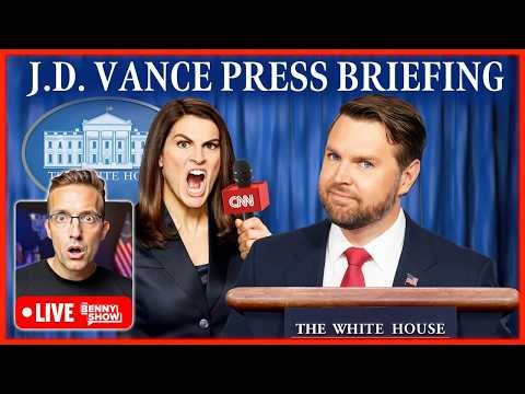 🚨JD Vance Speaking LIVE Right Now at White House Briefing TORCHING Fake News 🔥