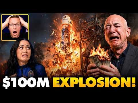 Katy Perry CURSE! Jeff Bezos Rocket BURST Into Massive Mushroom Cloud Fireball, Run For Their Lives🔥