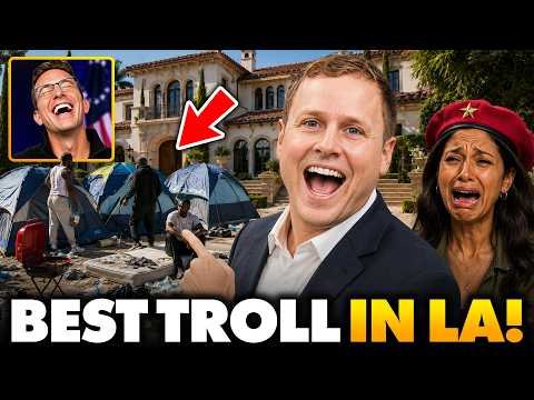 Spencer Pratt Supporters Create HOMELESS CAMP Outside His Communist Opponent’s LA Mansion, Response🤣