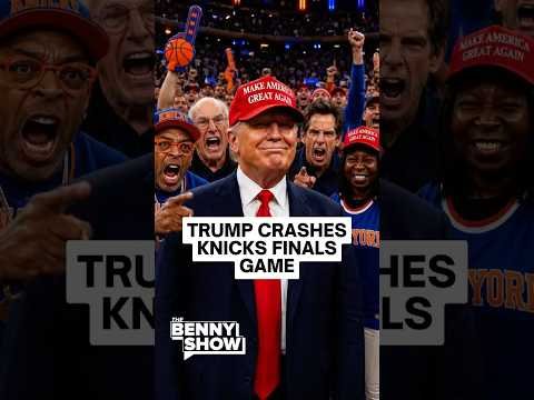 Trump Crashes Knicks Finals Game, Madison Square Garden ROARS  🏀
