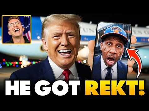 Trump Just ENDED Stephen A Smith's 2028 Presidential Run After NBA Finals KNOCKOUT in NY Knicks Game