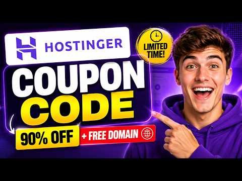 Hostinger Coupon Code 2026 🔥 Get 90% OFF + FREE Domain (Limited Time!)