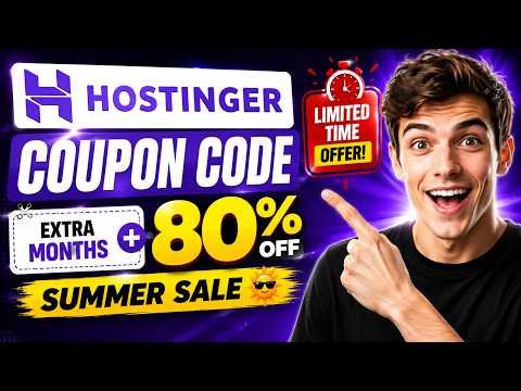 Hostinger Coupon Code 2026 🔥 Get 80% OFF Summer Sale + Limited Time Deal!