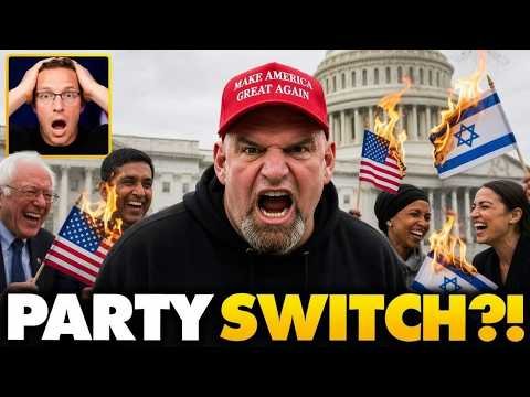 Senator John Fetterman Announces Party Switch in Total Political EARTHQUAKE: 'This is My Red Line…