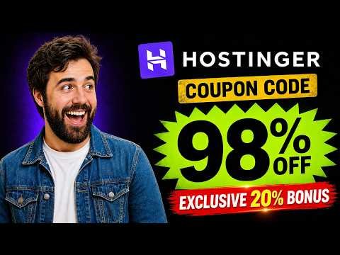 Hostinger Coupon Code 2026 | Hostinger Review | Get an Extra 20% Hostinger Discount