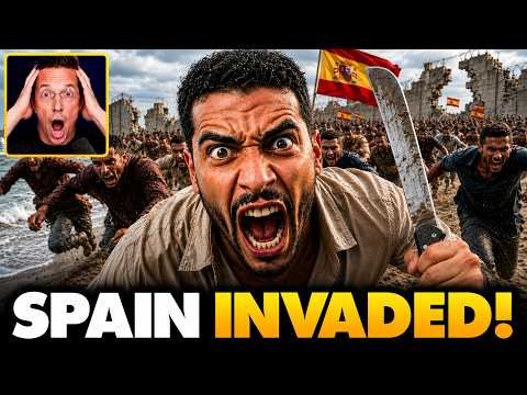 🚨SPAIN INVADED! African Muslims STORM Spanish Border Town in Massive Mobs, Break Down Border Walls…