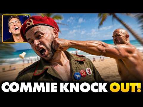 Democrat Candidate Got KNOCKED Out COLD By Hawaiian in Beach BEATDOWN After X-Rated Psychotic Rant👊🏼