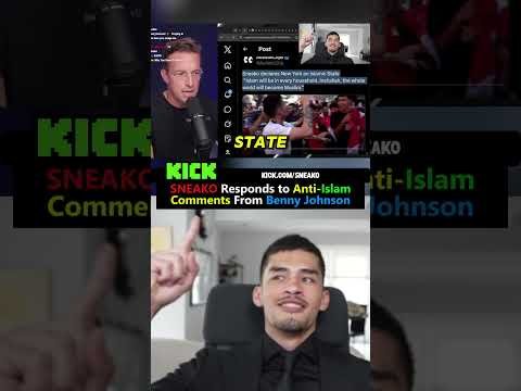 SNEAKO Responds to Anti-Islam Comments From Benny Johnson!! @LIVESNEAKO @SNEAKO @bennyjohnson