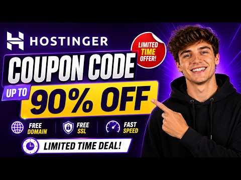 Hostinger Coupon Code 2026 🔥 Get 90% OFF + Free Domain (Limited Time Deal)