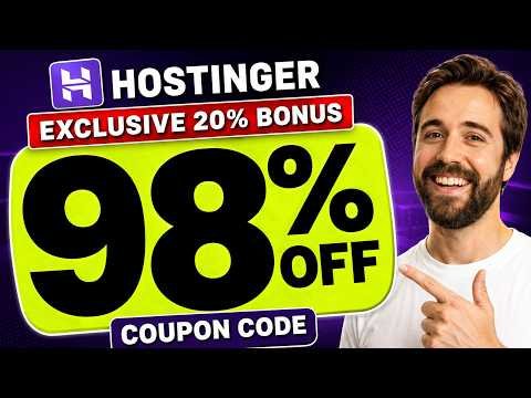 Hostinger Coupon Code 2026 💥 HUGE SAVINGS | Hostinger Promo Code | EXTRA 20% Hostinger Discount Code