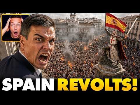 REVOLUTION in Spain! Millions of Patriots Take Over Major Cities in REVOLT Against Muslim Invaders…🔥