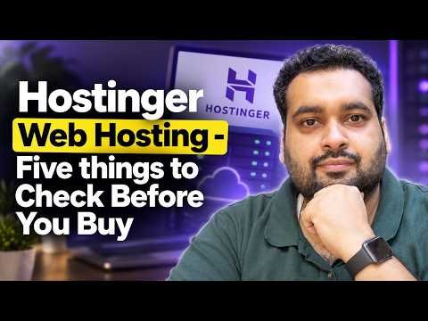 Hostinger Web Hosting : 5 Things to Check Before Buying Hostinger in 2026 ⚠️