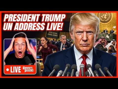 Trump Speaking LIVE Right Now At United Nations…World on The BRINK, Iran in Audience, Globalists RUN